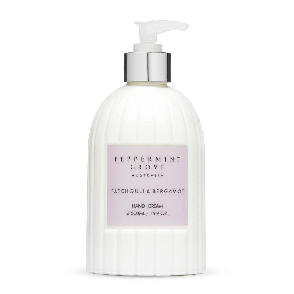 Peppermint Grove  Patchouli + Bergamot | Hand Cream Pump available at Rose St Trading Co