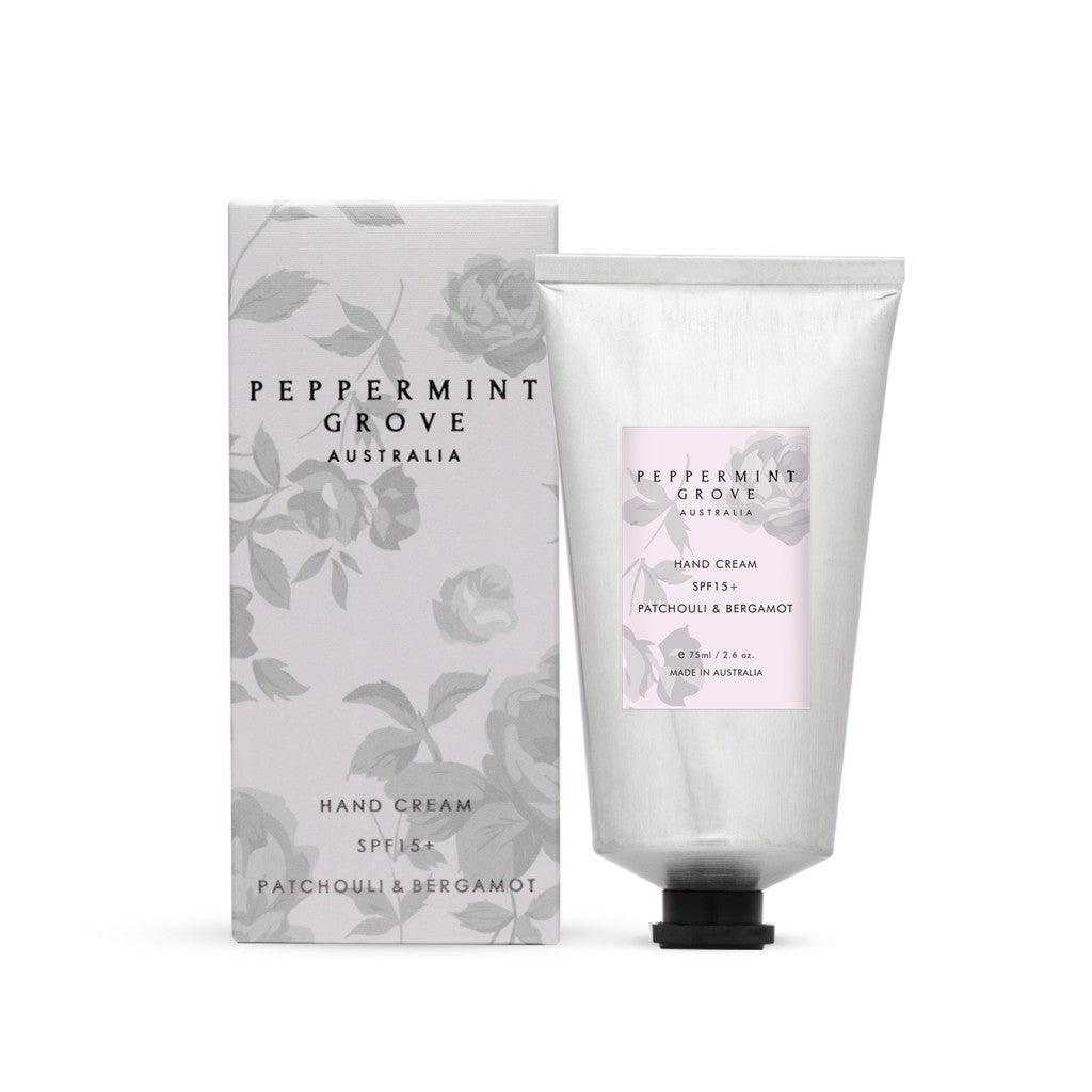Peppermint Grove  Patchouli + Bergamot | Hand Cream Tube available at Rose St Trading Co