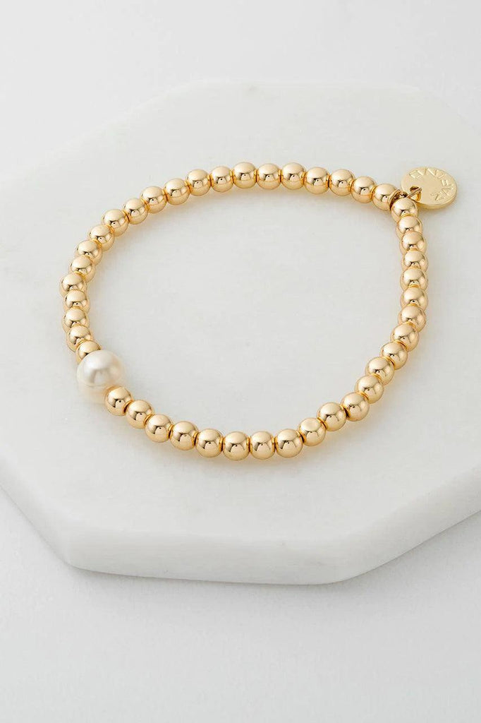 Pearl & Bead Bracelet by Zafino in stock at Rose St Trading Co