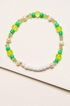 Zafino  Pearl Bracelets - Green available at Rose St Trading Co
