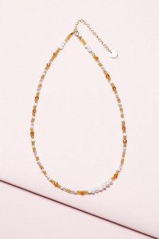 Zafino  Pearl Necklace - Amber available at Rose St Trading Co