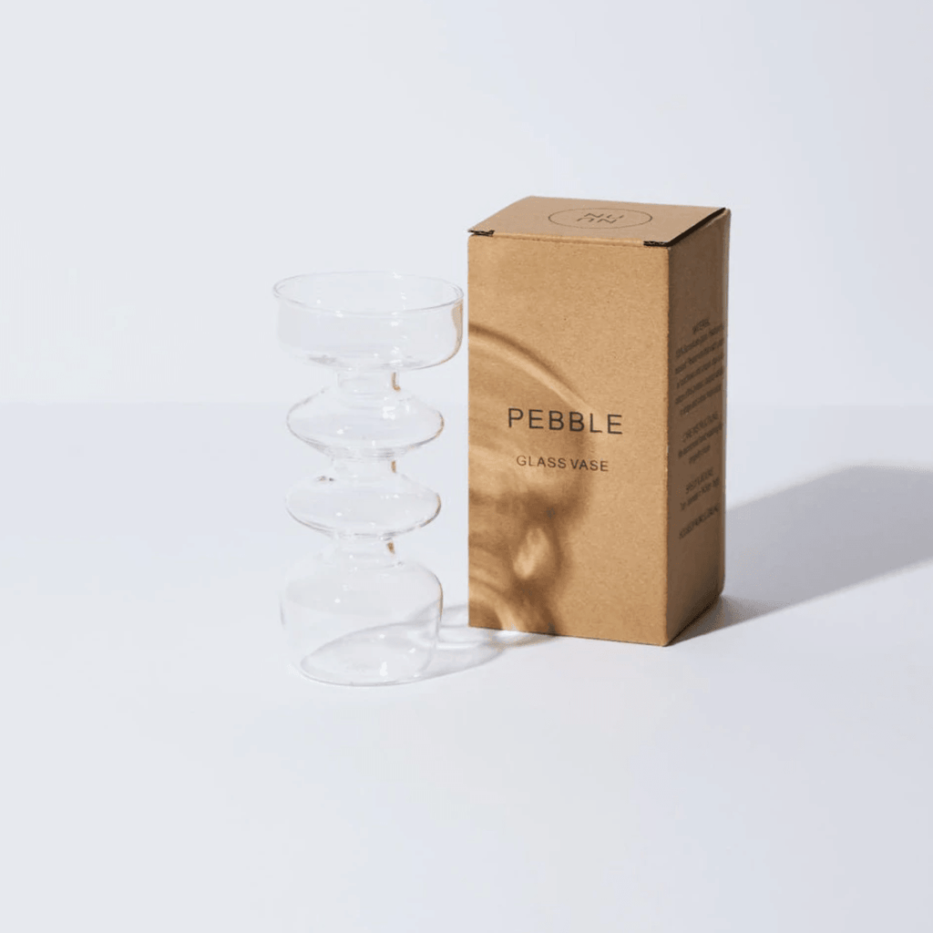 House of Nunu  Pebble Vase | Clear available at Rose St Trading Co