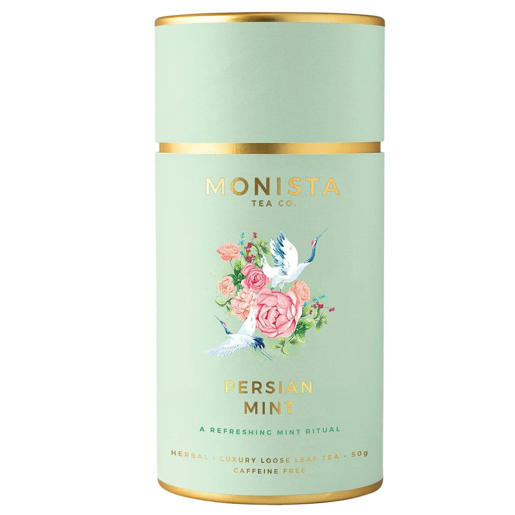 MONISTA TEA CO.  Persian Mint Tea available at Rose St Trading Co