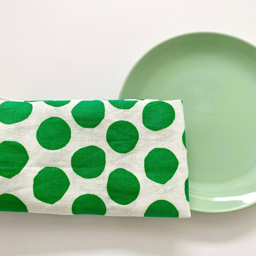 Bright Threads  Polka Dot Napkin | Green available at Rose St Trading Co