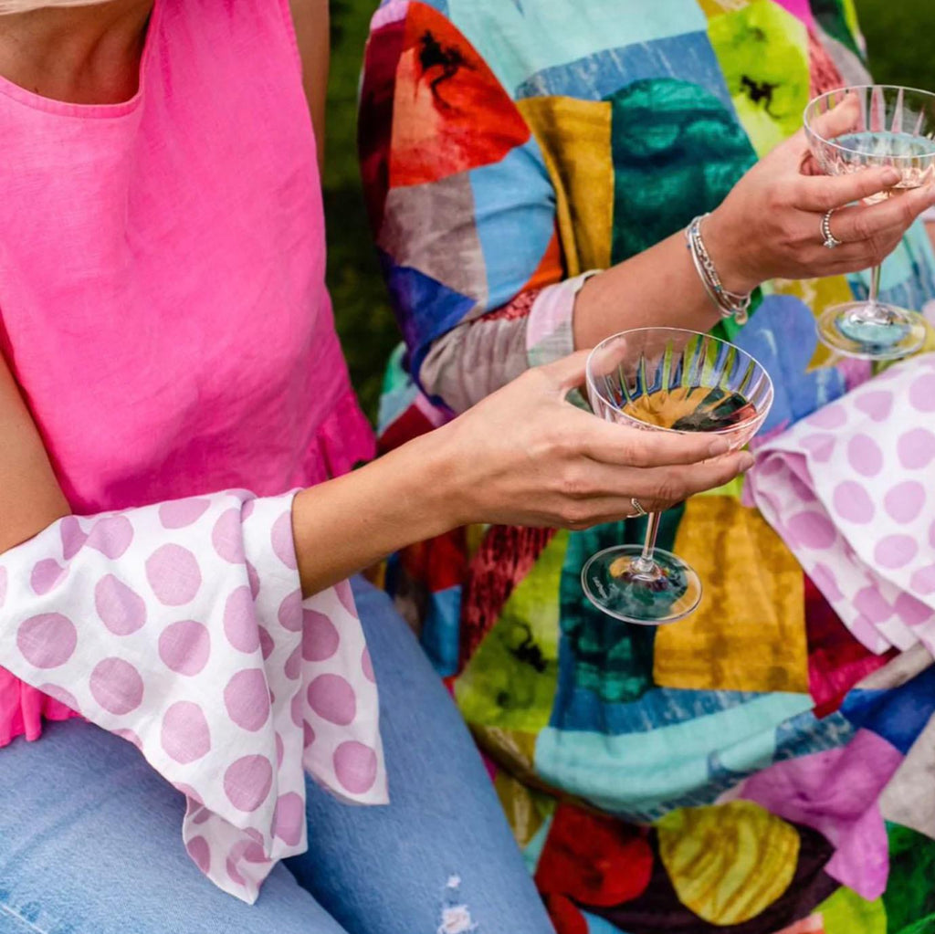 Bright Threads  Polka Dot Napkin | Lilac available at Rose St Trading Co