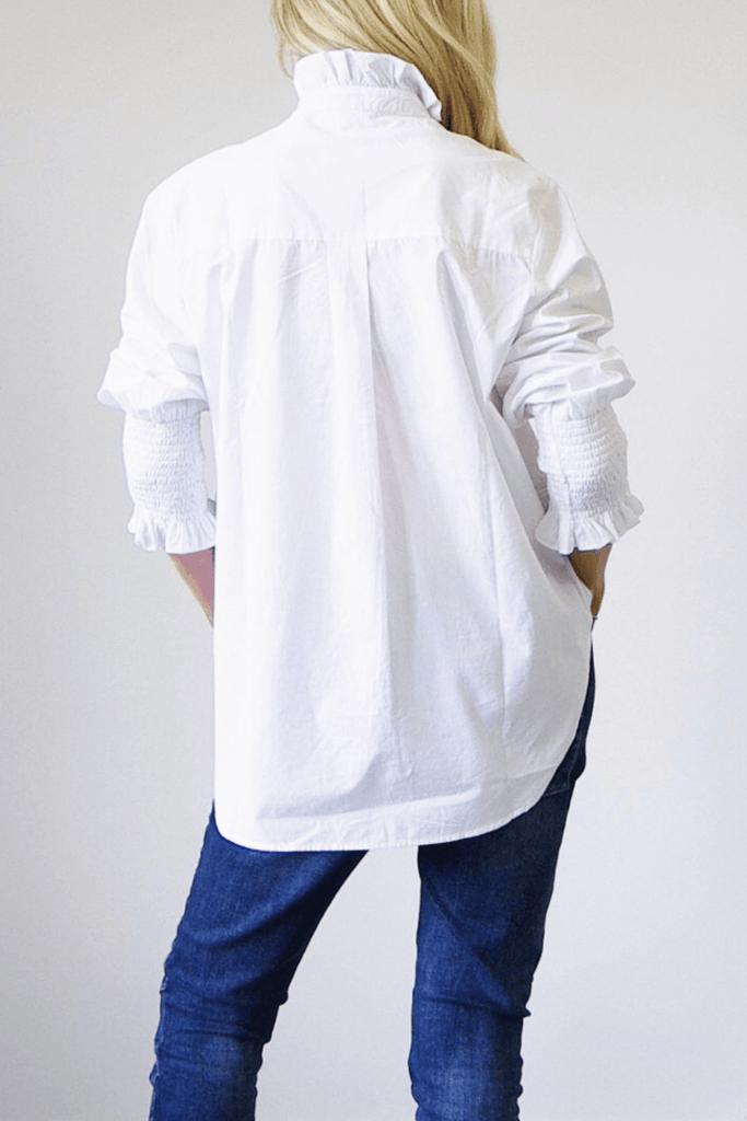 Who's Charlie  Poppy Shirt | White available at Rose St Trading Co