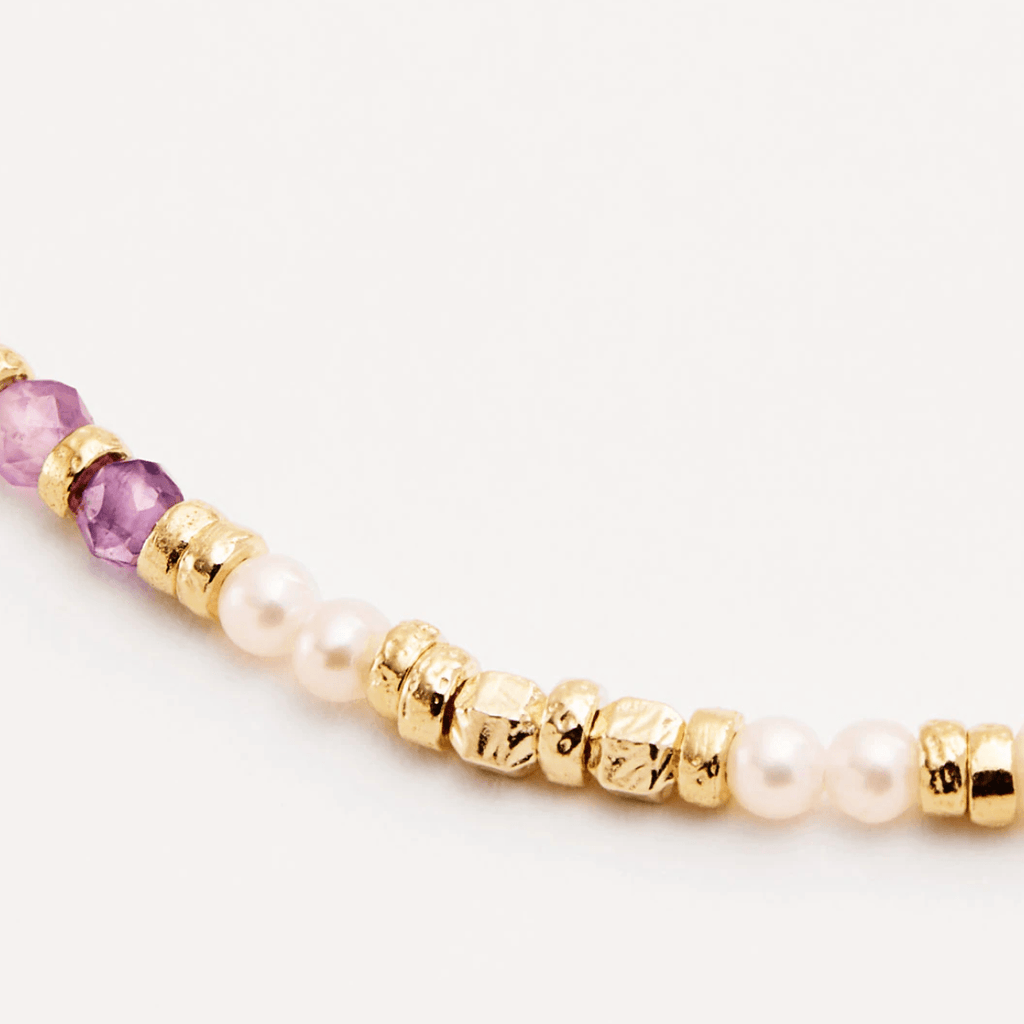 By Charlotte  Protection Crystal Pearl Bracelet available at Rose St Trading Co