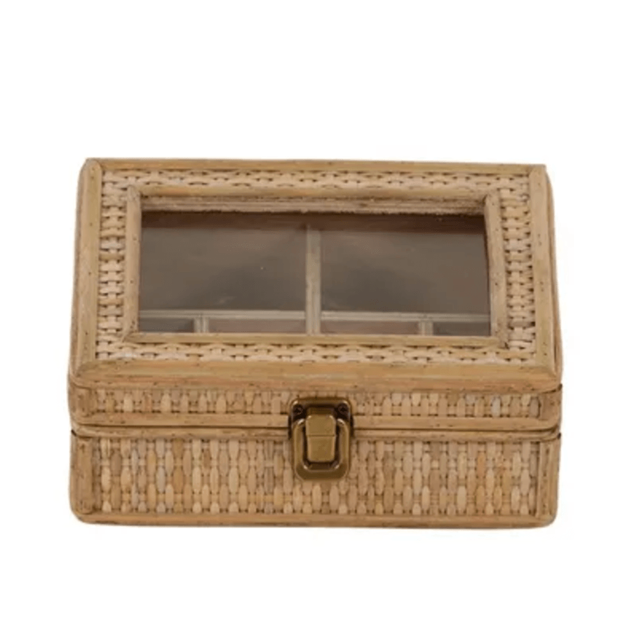 RSTC  Rattan Jewellery Box | Small available at Rose St Trading Co