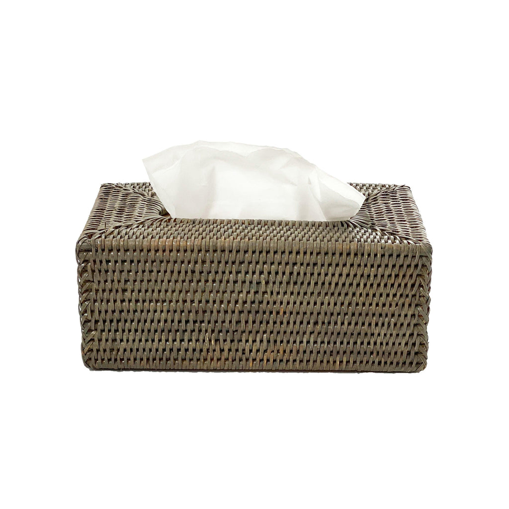 RSTC  Rect Tissue Box Holder | Old Grey available at Rose St Trading Co