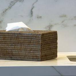 RSTC  Rect Tissue Box Holder | Old Grey available at Rose St Trading Co