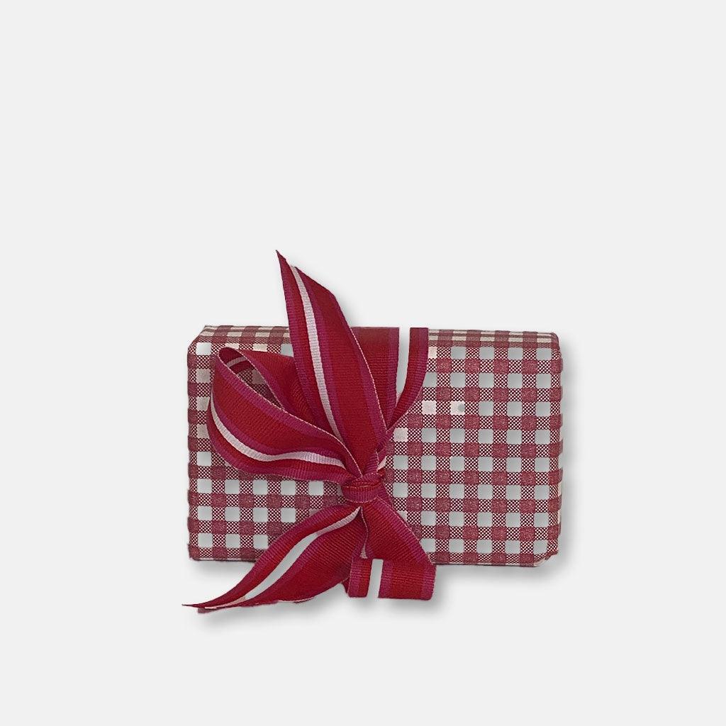 RSTC  Red Gingham Gift Wrapping available at Rose St Trading Co