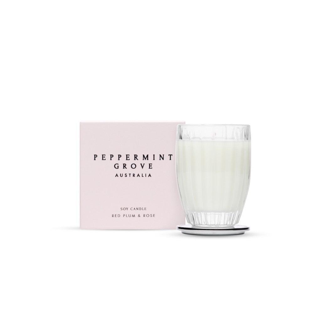 Peppermint Grove  Red Plum + Rose | Small Candle available at Rose St Trading Co
