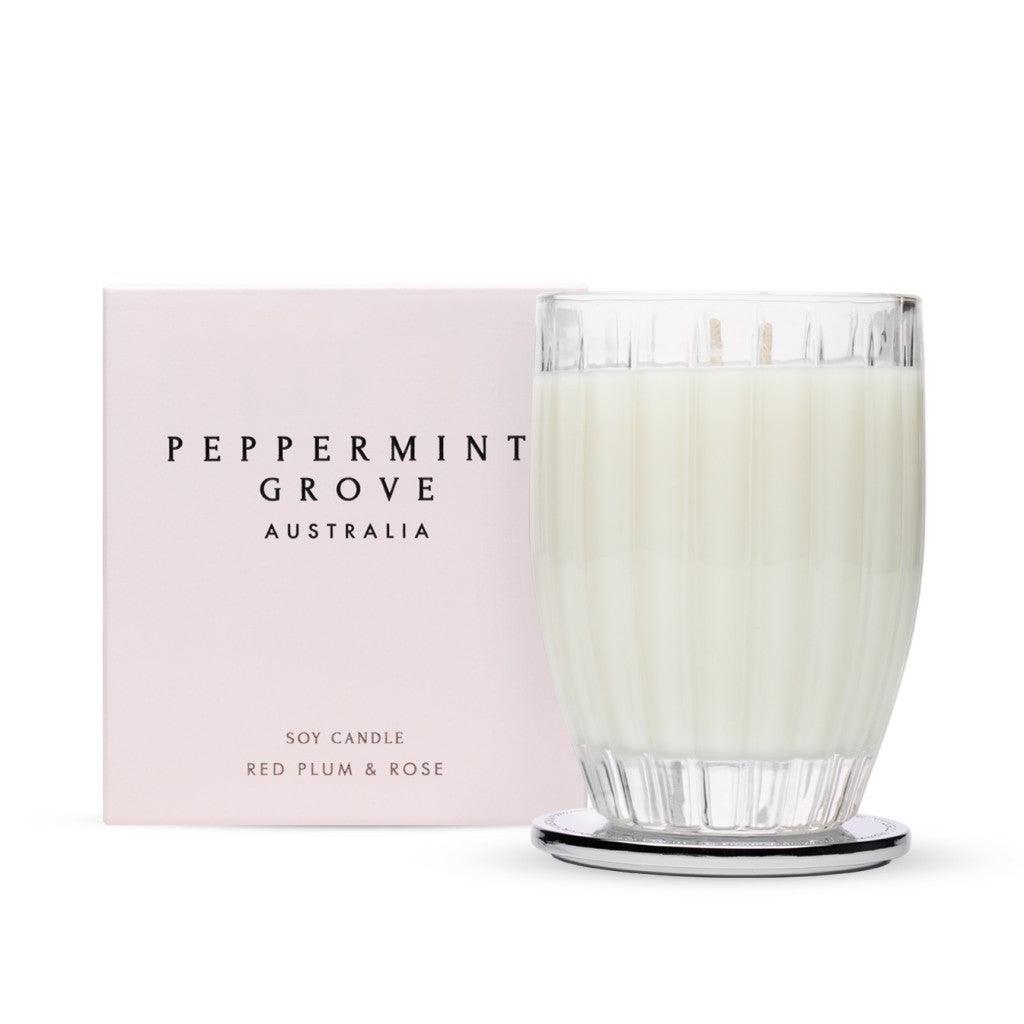 Peppermint Grove  Red Plum + Rose | Standard Candle available at Rose St Trading Co