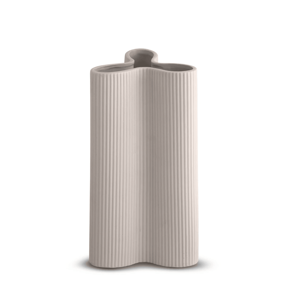 Marmoset Found  Ribbed Petal Vase | Nude available at Rose St Trading Co