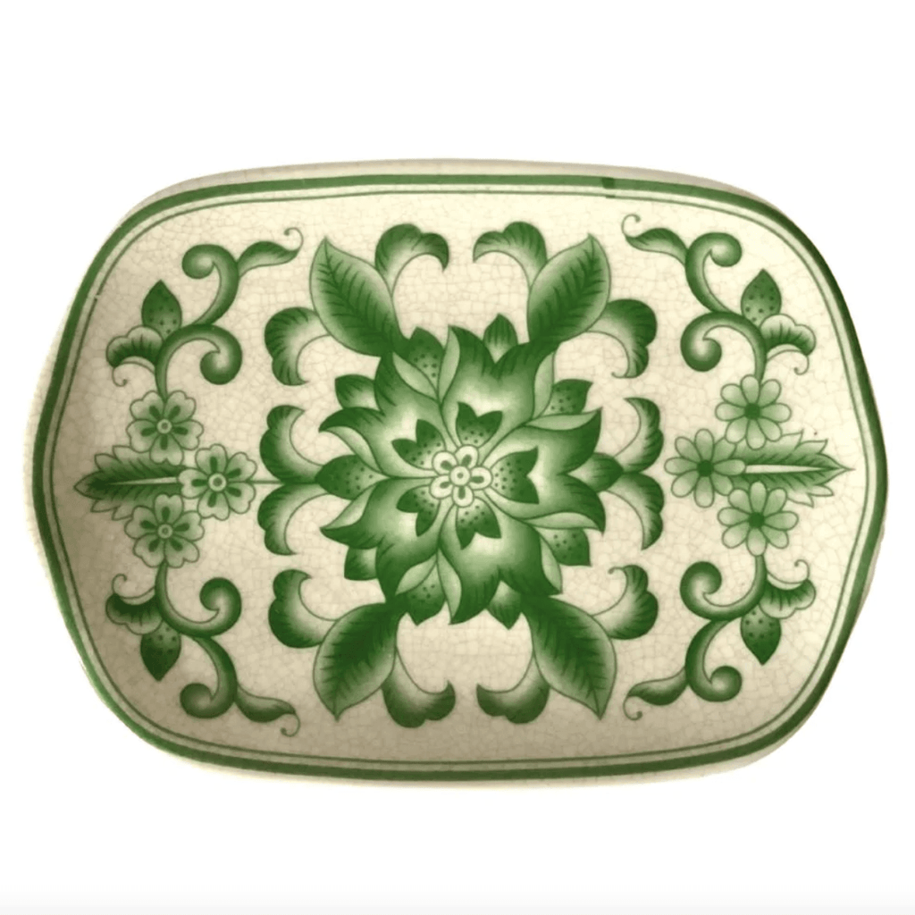 C.A.M.  Riveria Fiore Savon Dish | Emerald available at Rose St Trading Co