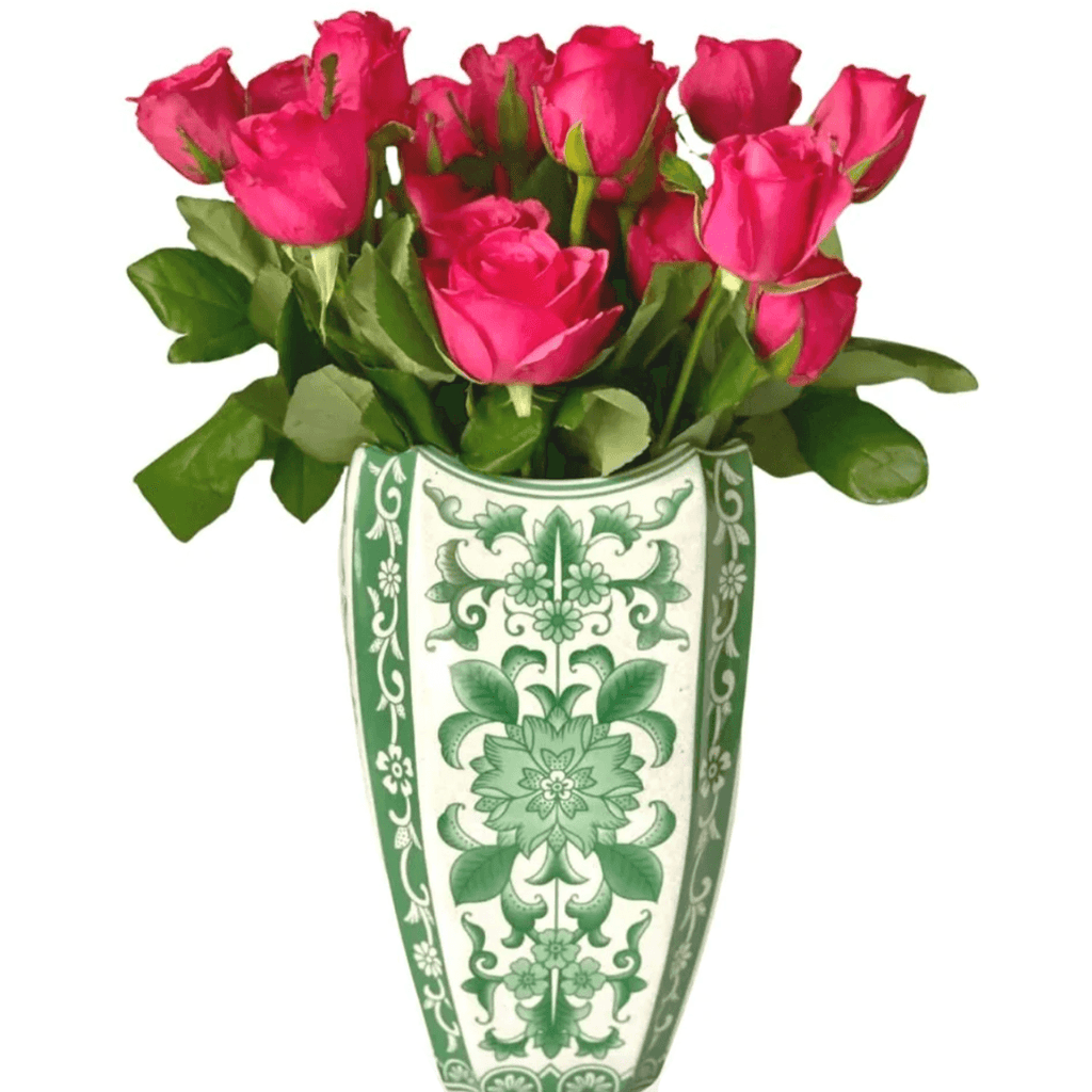 C.A.M.  Riveria Fiore Vase 11.5 | Emerald available at Rose St Trading Co