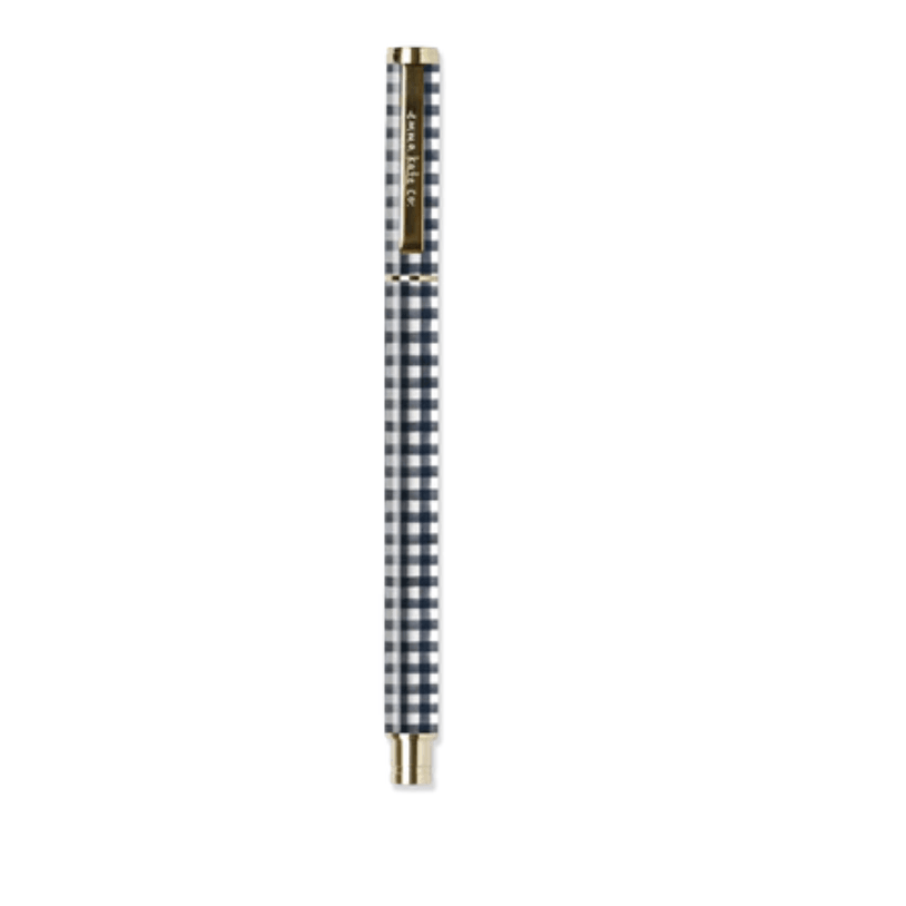 Emma Kate Co.  Rollerball Pen | Navy Gingham available at Rose St Trading Co