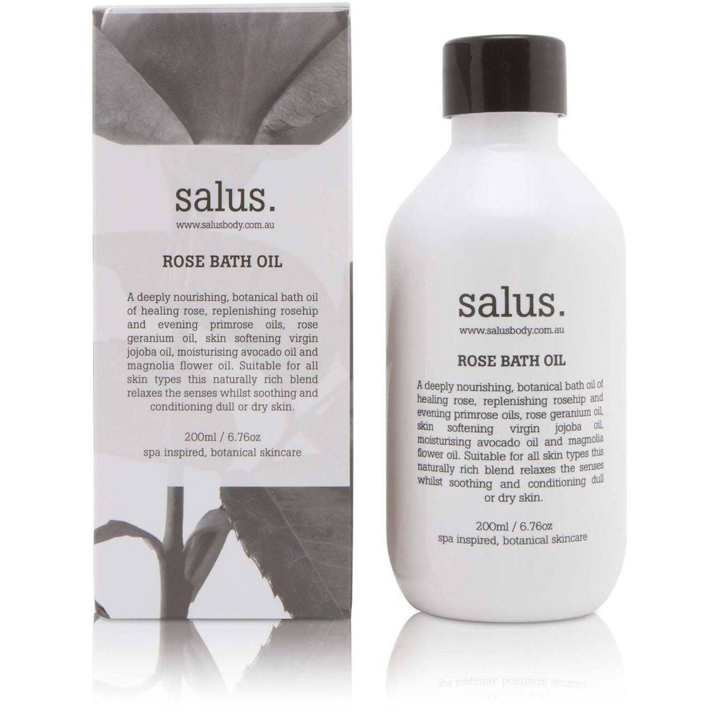 SALUS  Rose Bath Oil available at Rose St Trading Co