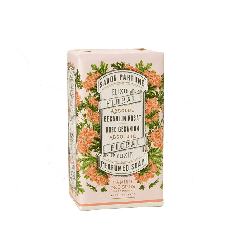 Panier de Sens  Rose Geranium Wrapped Soap available at Rose St Trading Co