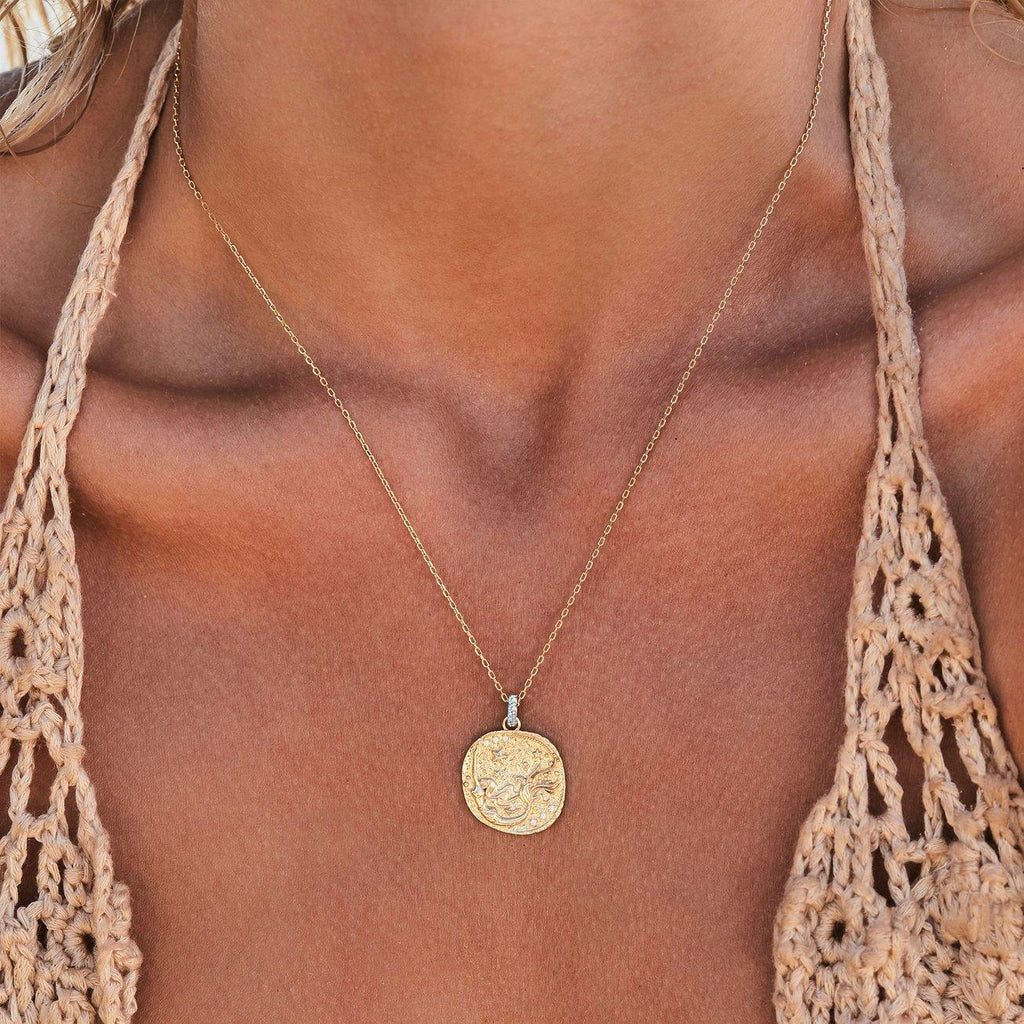 By Charlotte  Rose Goddess of Gold Water Necklace available at Rose St Trading Co