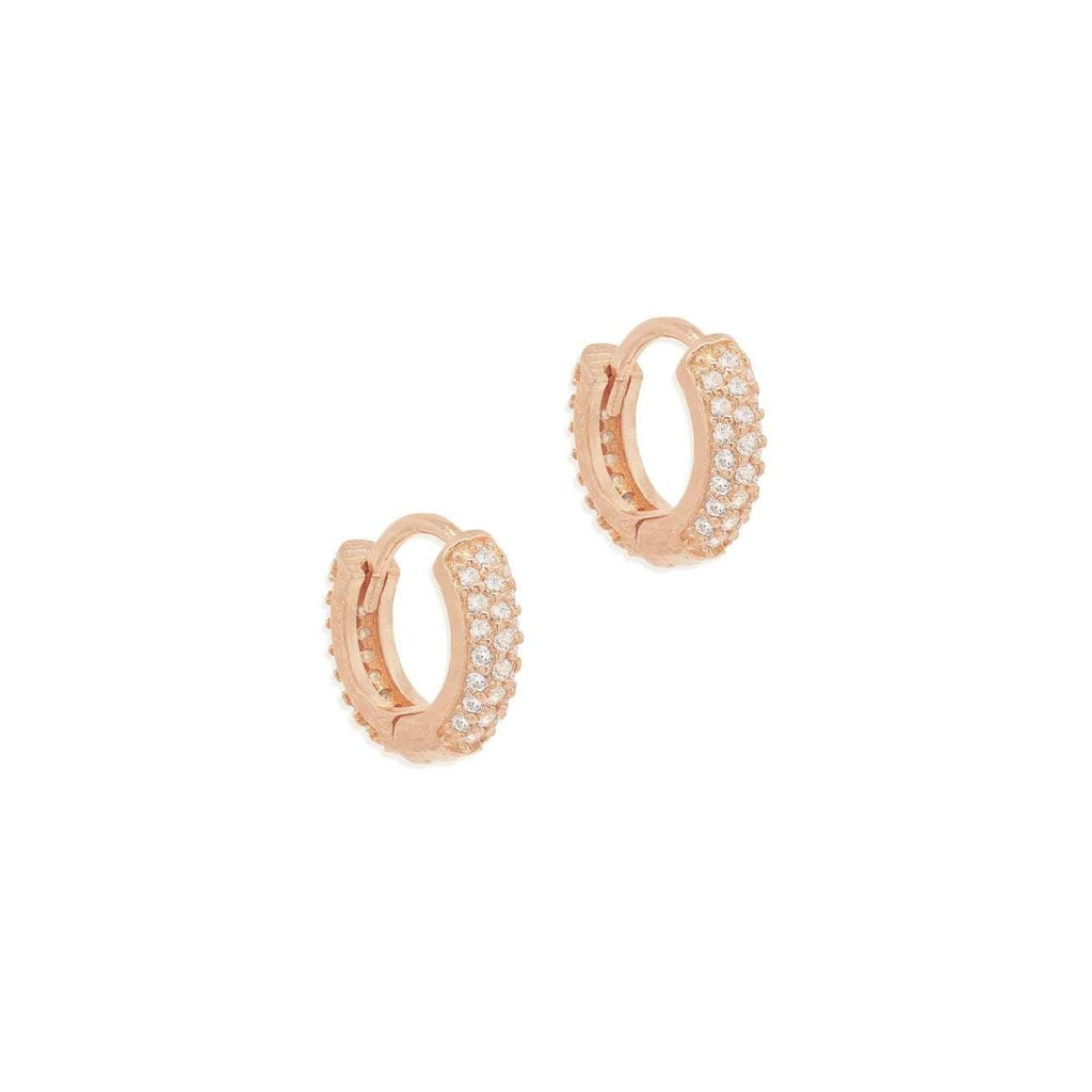 By Charlotte  Rose Gold Light Catcher Hoops available at Rose St Trading Co