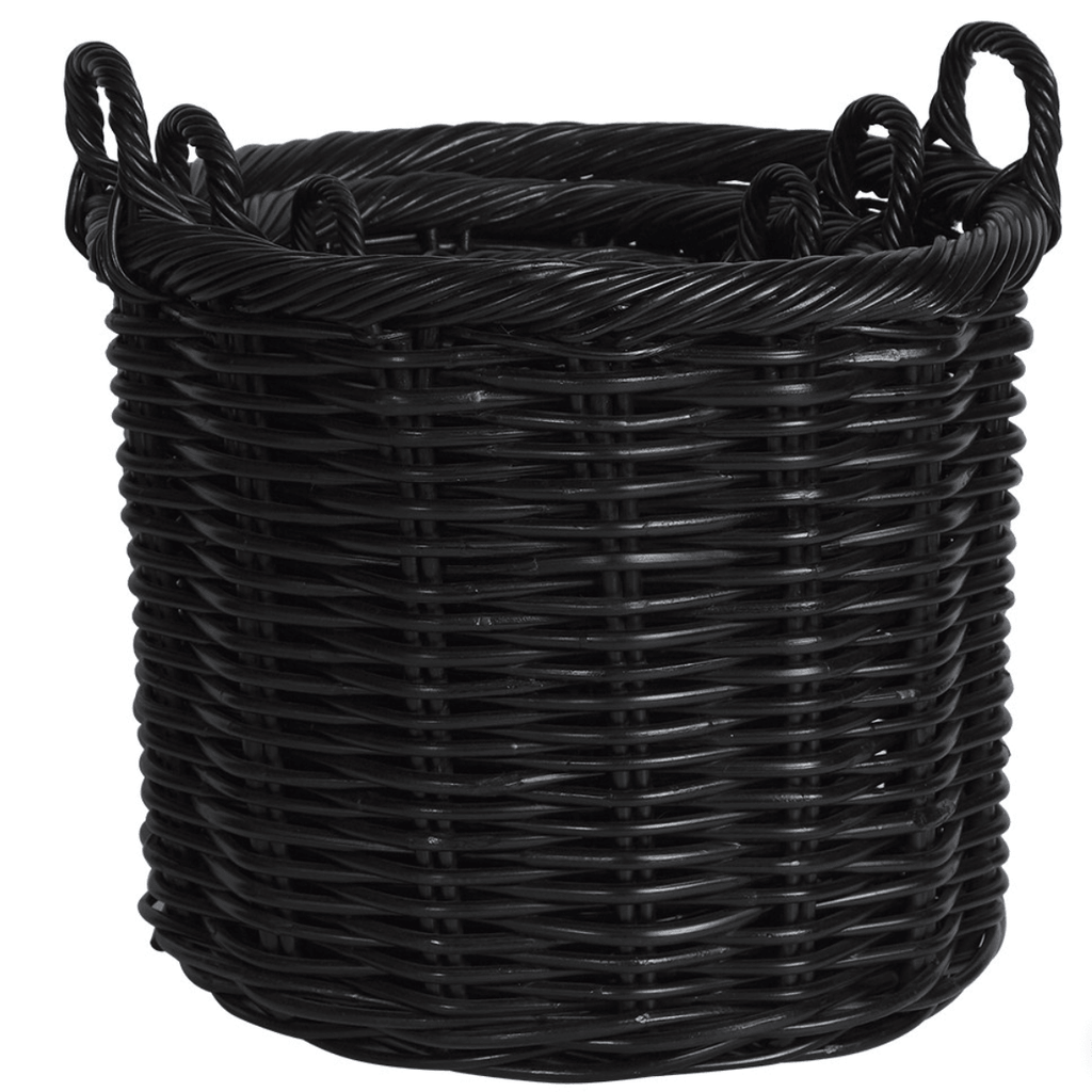 RSTC  Round Baskets Black | 3 sizes available at Rose St Trading Co