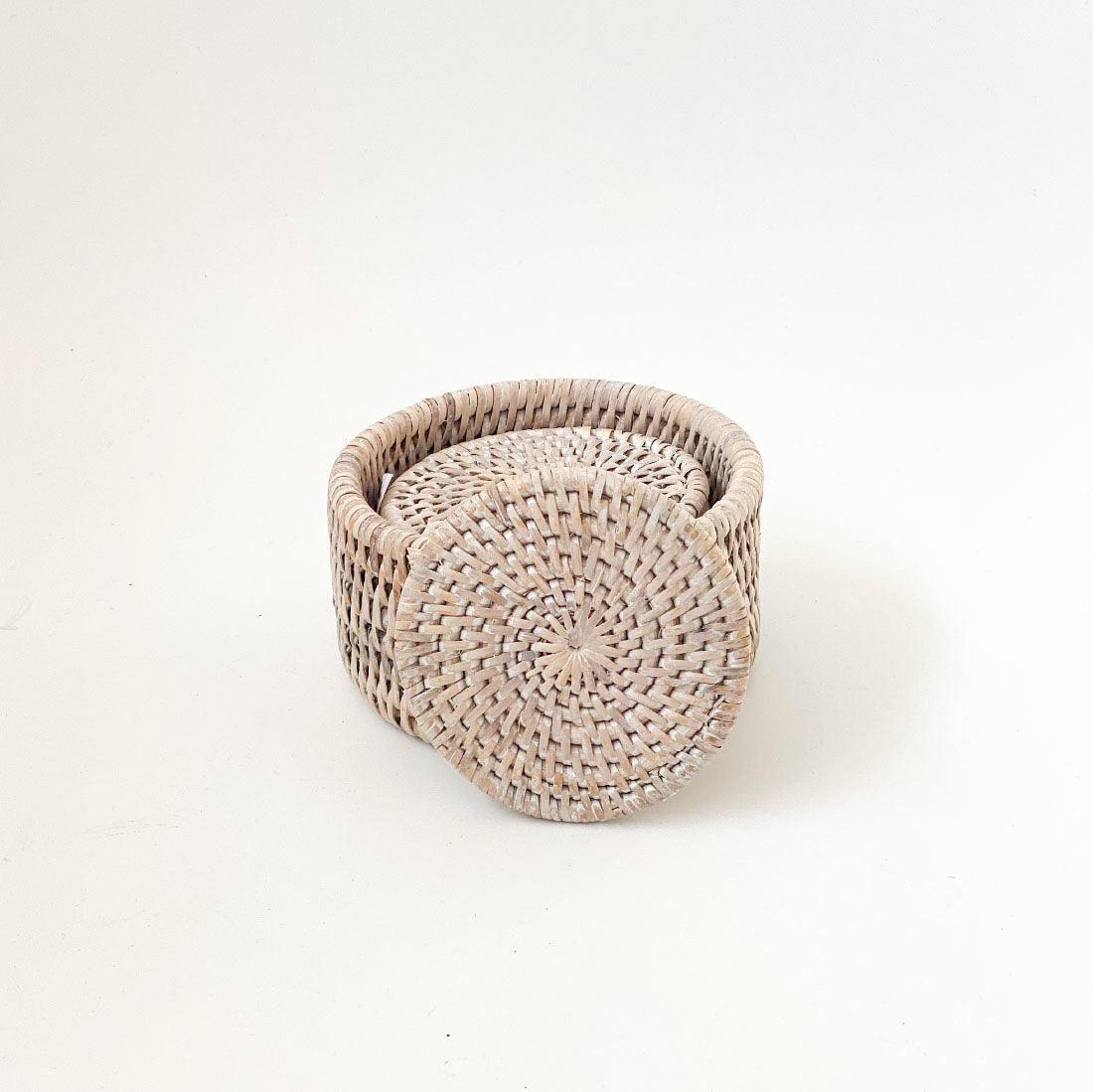 RSTC  Round Coaster | White Wash available at Rose St Trading Co