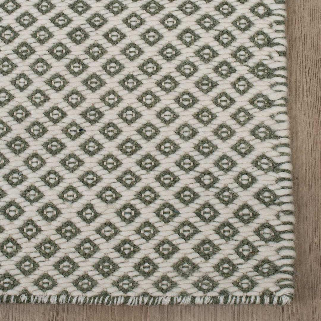 The Rug Collection  Rubick Rug | Green/Ivory available at Rose St Trading Co