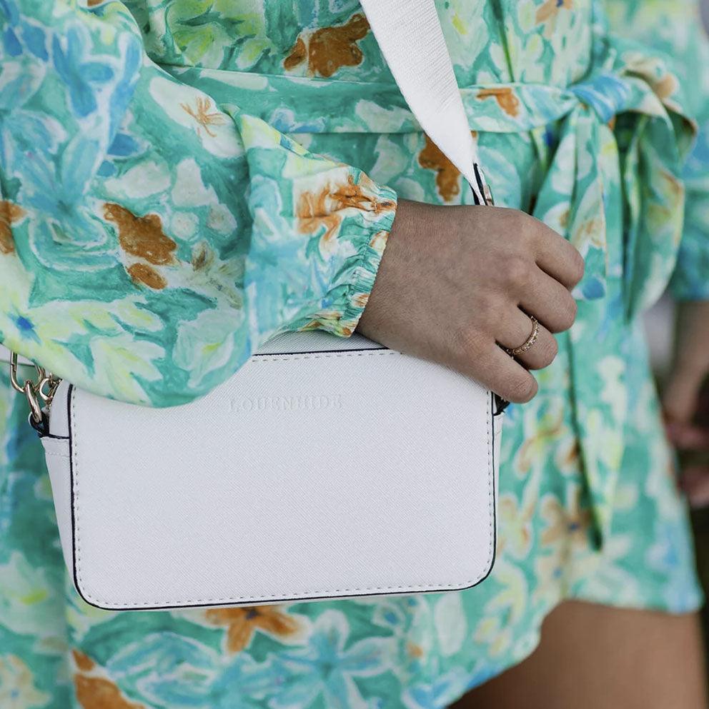 Louenhide  Rubix Crossbody Bag | White available at Rose St Trading Co