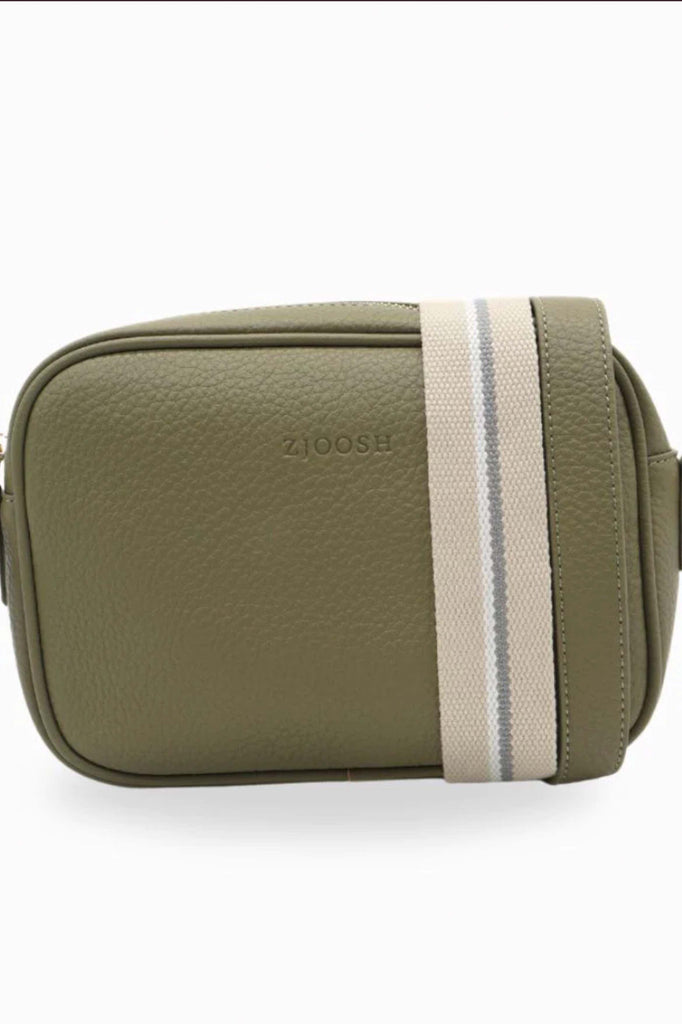 Ruby Cross Body Bag | Khaki by RSTC in stock at Rose St Trading Co