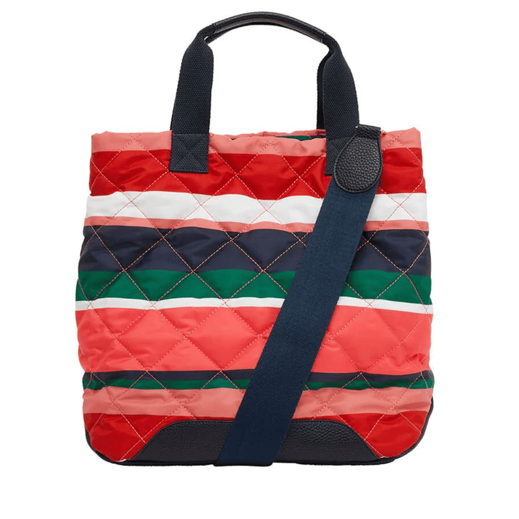 Elms + King  Santa Monica Tote | Navy Multi Stripe available at Rose St Trading Co