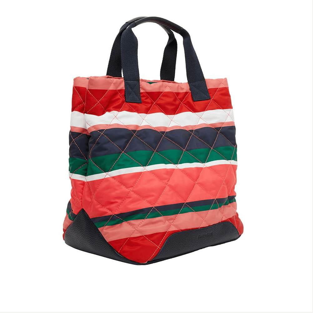 Elms + King  Santa Monica Tote | Navy Multi Stripe available at Rose St Trading Co