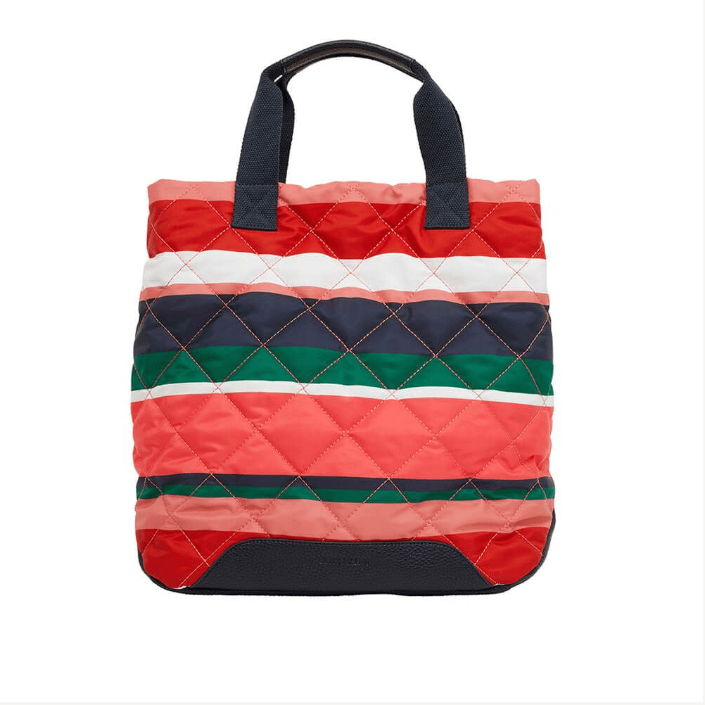 Elms + King  Santa Monica Tote | Navy Multi Stripe available at Rose St Trading Co