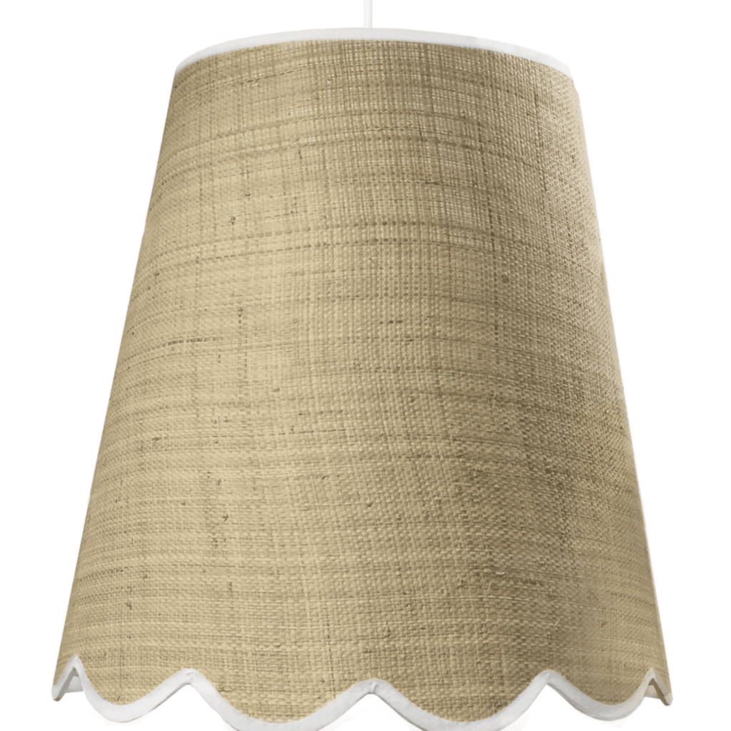 RSTC  Scallop Hanging Raffia Shade | Large available at Rose St Trading Co