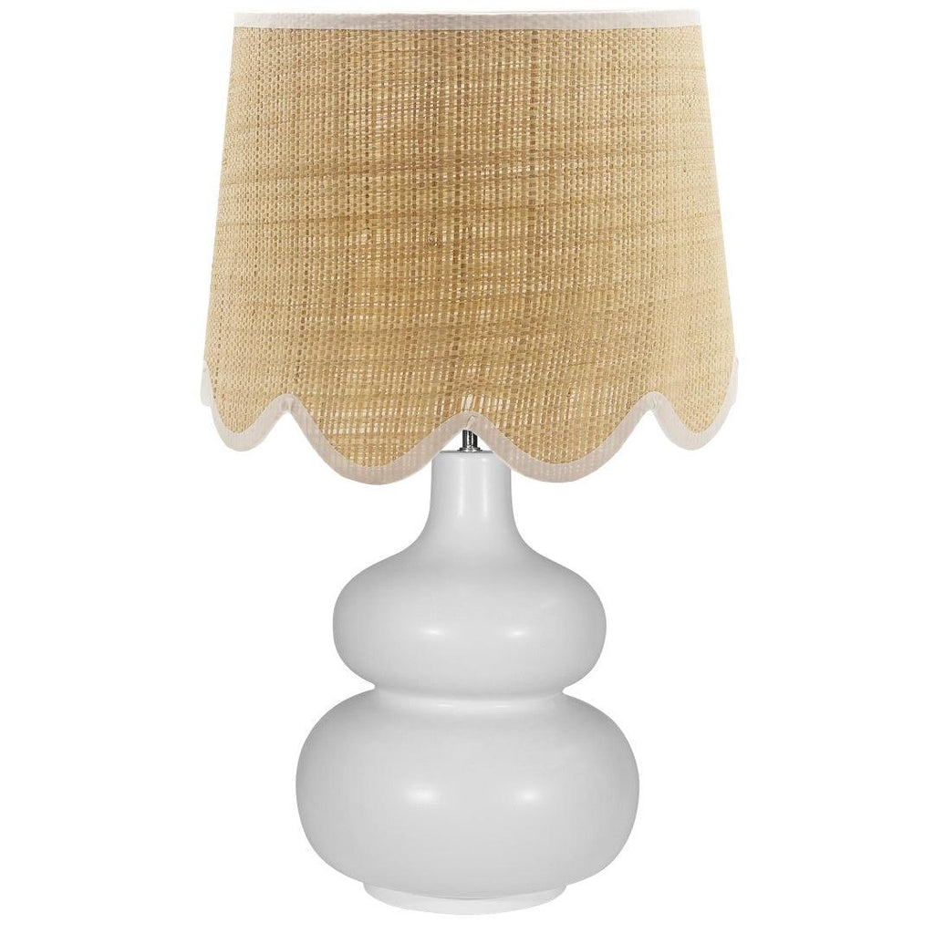 RSTC  Scallop Raffia Lamp Shade available at Rose St Trading Co