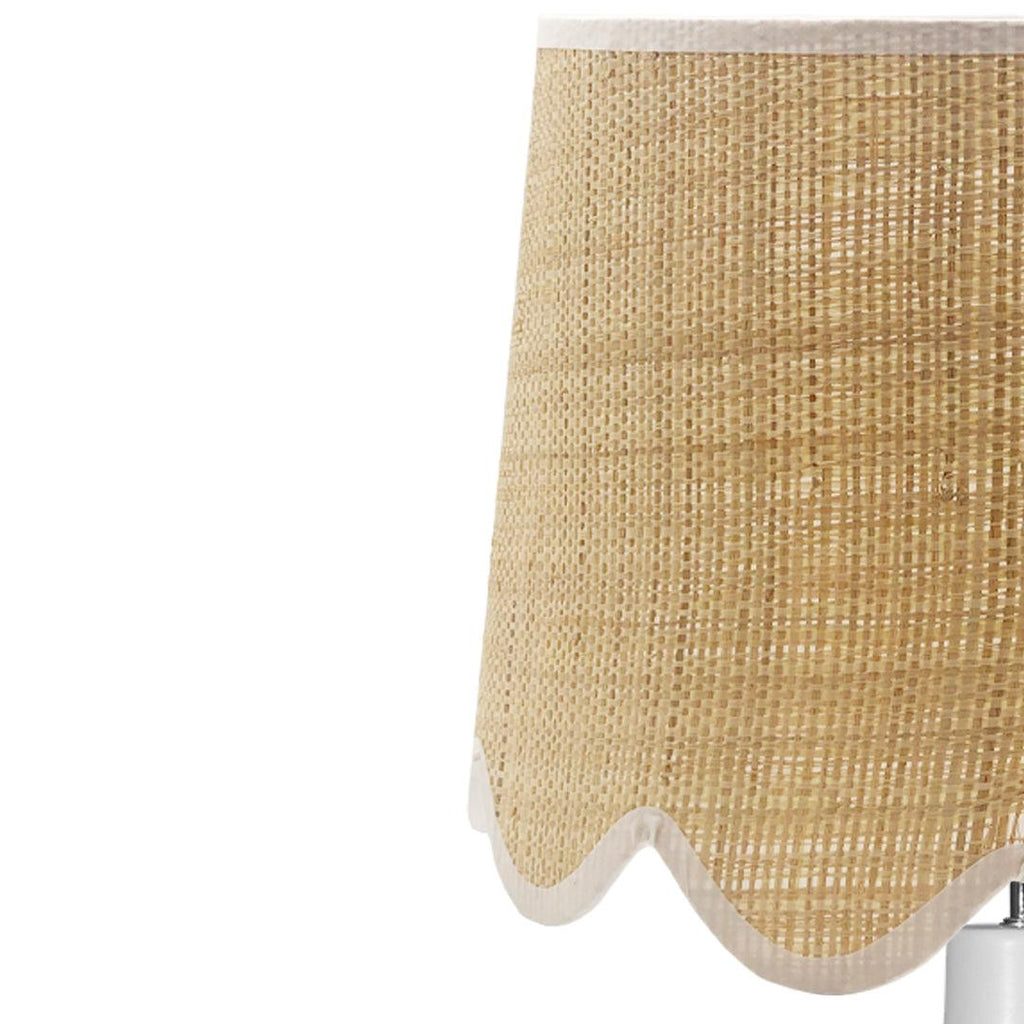 RSTC  Scallop Raffia Lamp Shade available at Rose St Trading Co