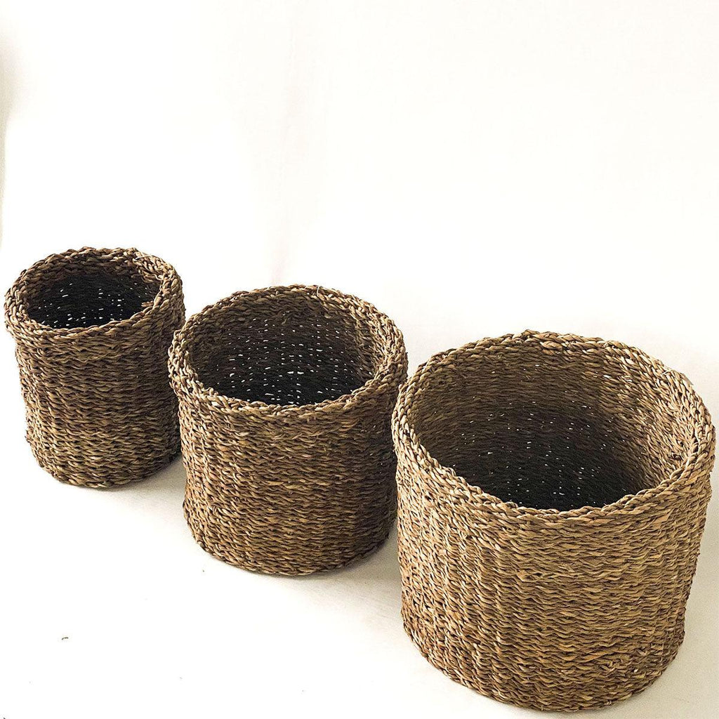 RSTC  Seagrass Round Baskets available at Rose St Trading Co