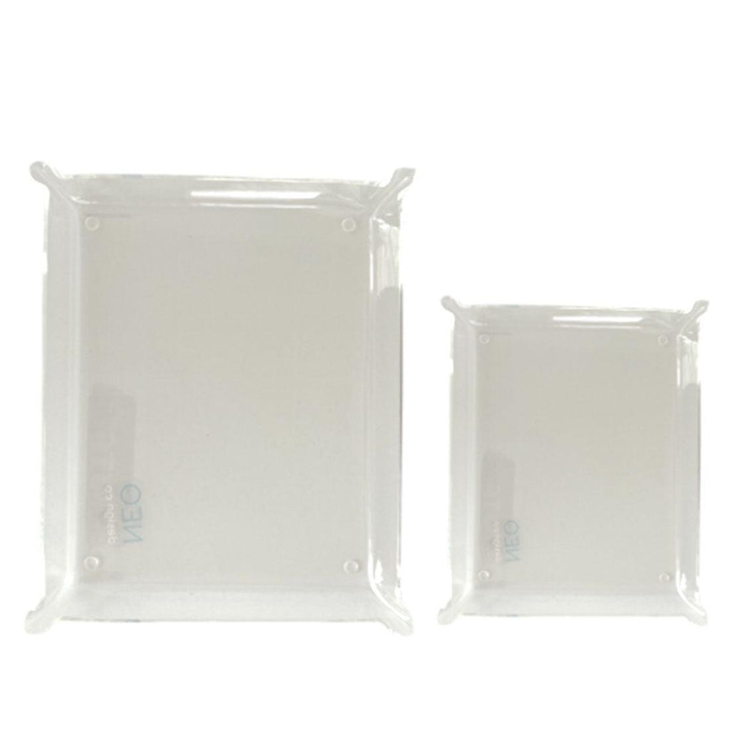 RSTC  Set of 2 Acrylic Valet Trays | Clear available at Rose St Trading Co