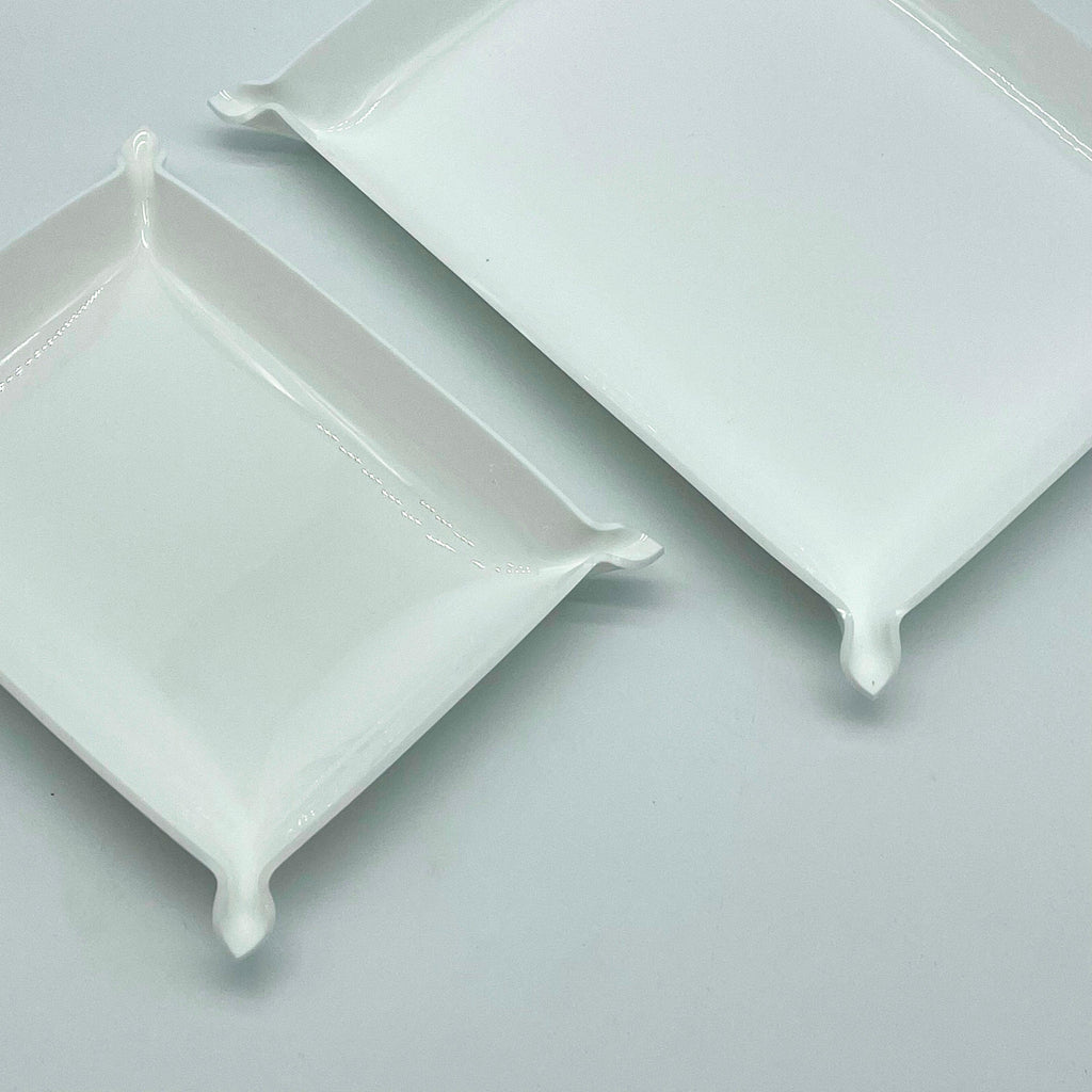 RSTC  Set of 2 Acrylic Valet Trays | White available at Rose St Trading Co