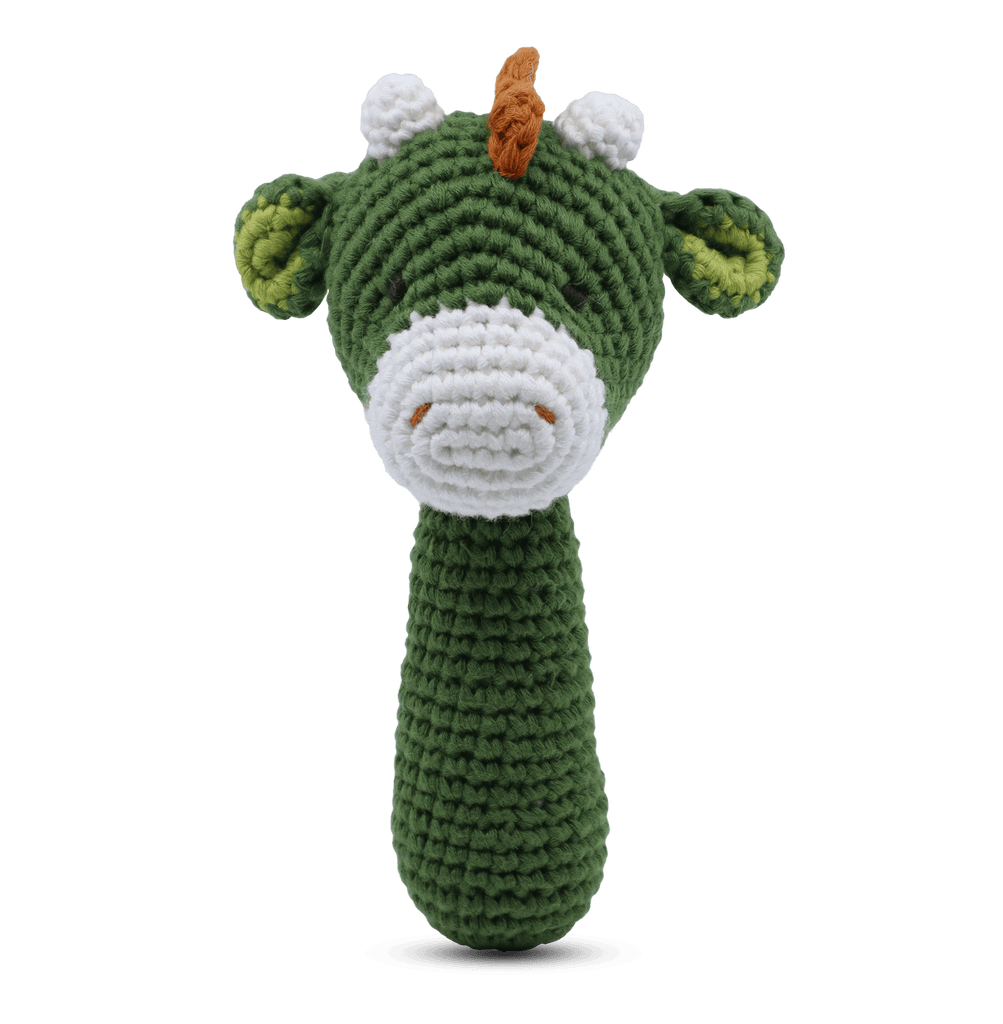 Snuggle Buddies  Shaker Rattle Toy | Dinosaur available at Rose St Trading Co