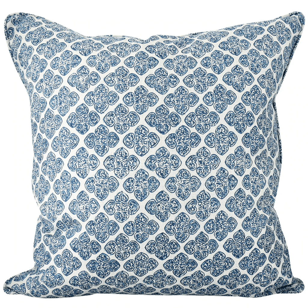 Walter G  Shanghai Azure Linen Cushion available at Rose St Trading Co