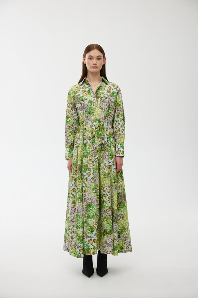 Sia Shirt Dress | Floral Haze by Kinney in stock at Rose St Trading Co