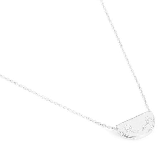 By Charlotte  Silver Love Deeply Necklace available at Rose St Trading Co