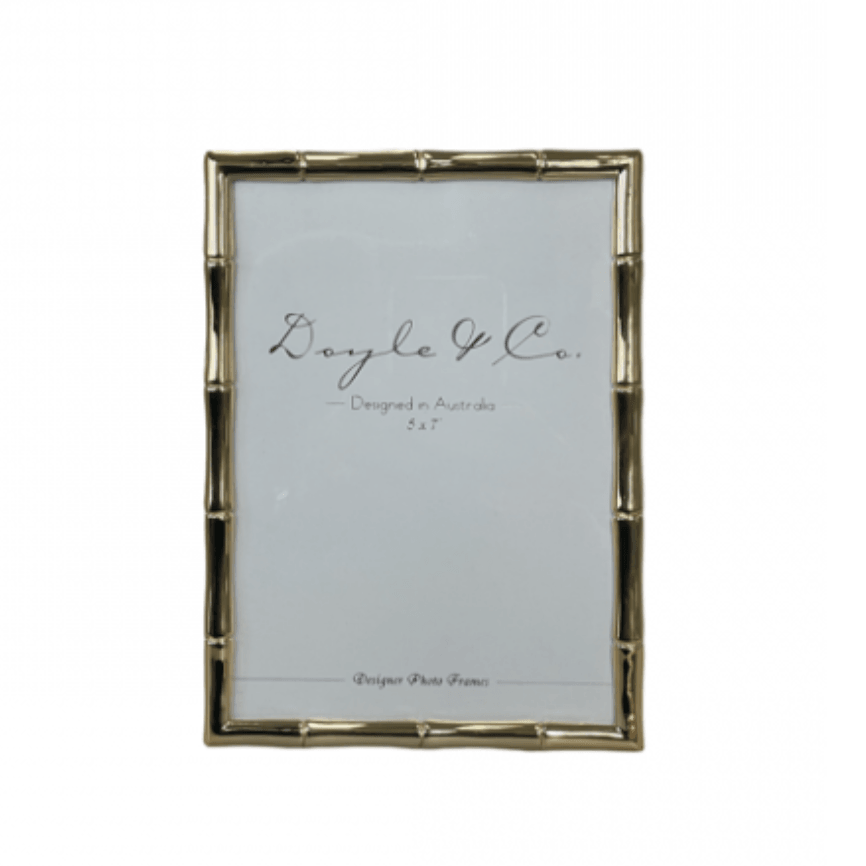 RSTC  Slim Bamboo Frame 5 x 7" | Gold available at Rose St Trading Co