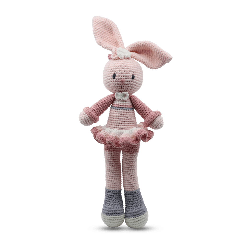 Snuggle Buddies  Slim Standing Toy | Bunny Girl available at Rose St Trading Co