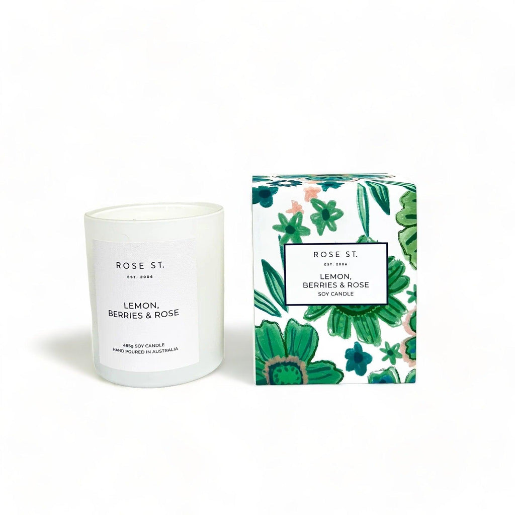 Small Candle | Lemon, Berries & Rose - Rose St Trading Co