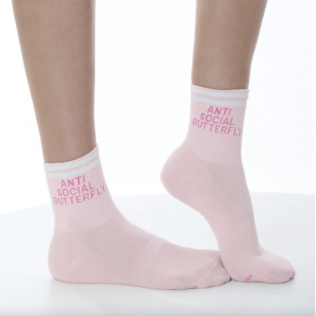High Heel Jungle  Sock | Anti Social Butterfly available at Rose St Trading Co
