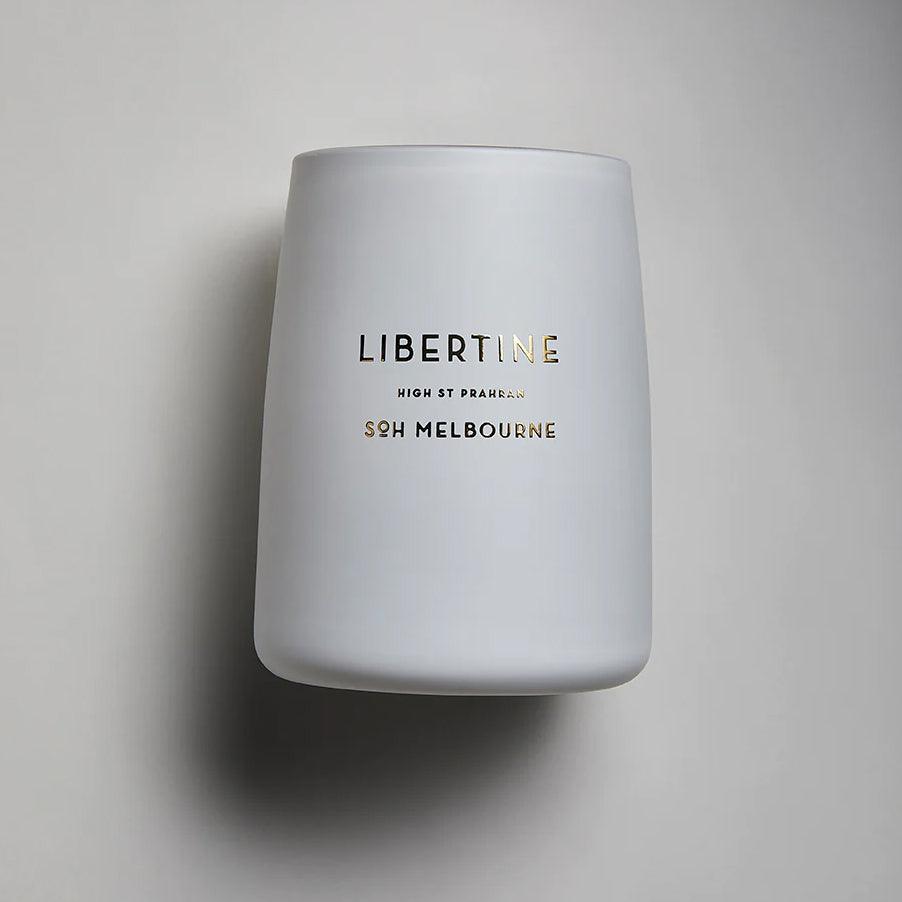 SOH  SOH Libertine Candle | White Matte Vessel available at Rose St Trading Co