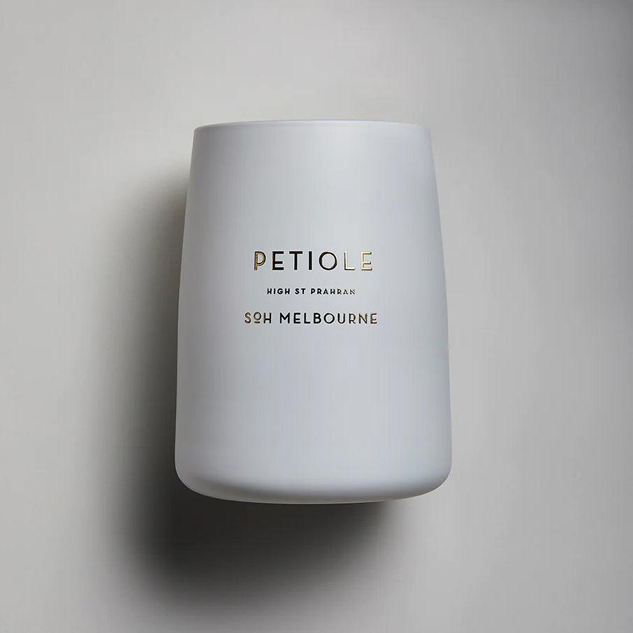 SOH  SOH Petiole Candle | White Matte Vessel available at Rose St Trading Co