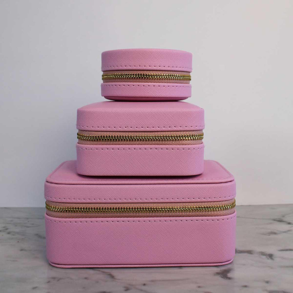 Rose St.  Square Jewellery Case | Pink available at Rose St Trading Co